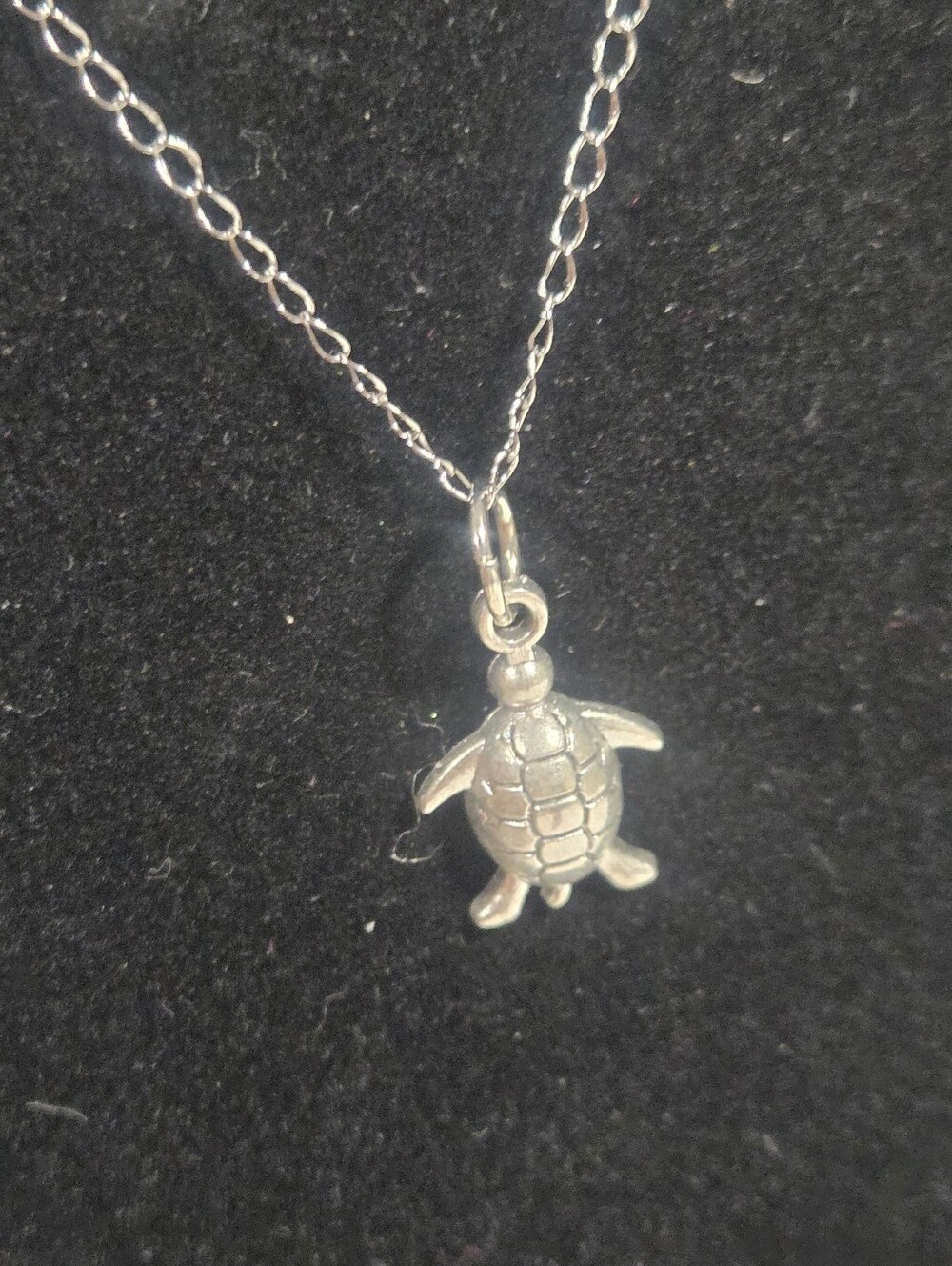 Silver Turtle Pendant Necklace - Women Jewelry